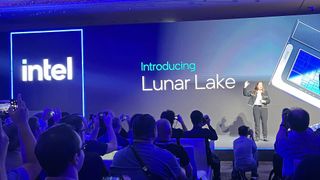 The introduction of the Intel Lunar Lake SoC at an Intel event in Taiwan