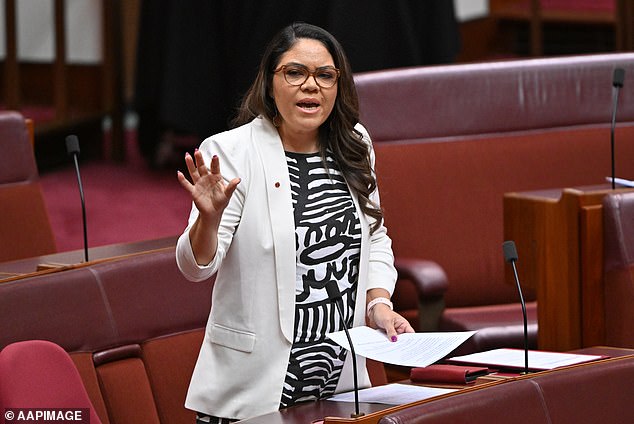 Shadow Indigenous Affairs Minister Jacinta Nampijinpa Price (pictured) has called for reform of the Native Title Act for 'land-rich, poverty-stricken' indigenous communities