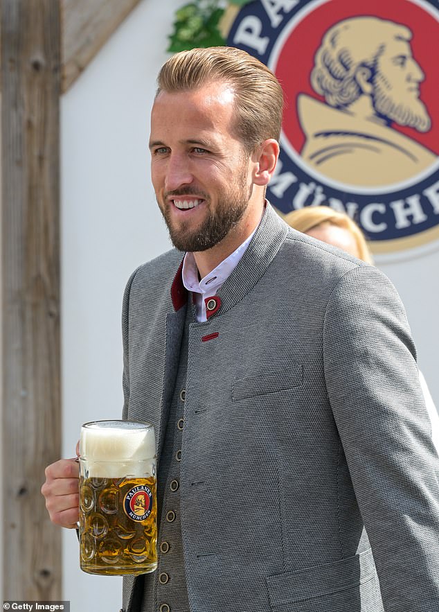 Bayern Munich star Harry Kane (pictured) hopes to lead England to victory in Germany