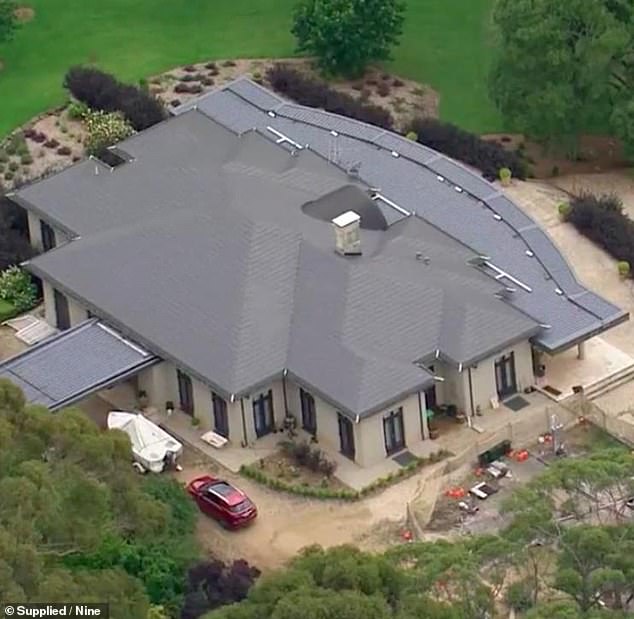 The Stein family's Mount Wilson property (above) where prosecutors allege Stein murdered Charlise and then disposed of the schoolgirl's body in a barrel on a riverbank 60km away