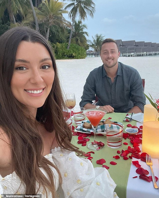 It is Lauren's first relationship since her split from fiancé Ollie in August last year, just three months before they got married