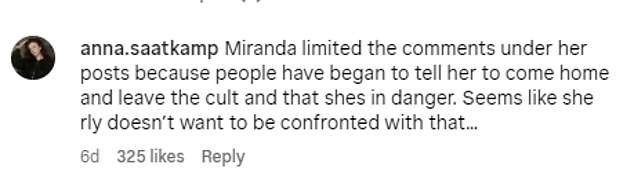 Viewers were understandably confused when they noticed that Miranda, a member of the church since 2019, had attended the wedding just two days before the documentary's release on May 29.