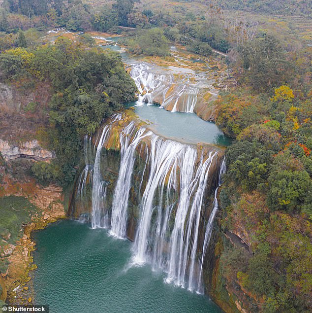 Officials boasted that their decision 'ended the drying up of the history of Huangguoshu Waterfall'