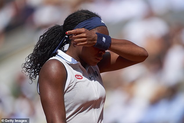 Gauff furiously insisted she hit her return after the ball had already been called