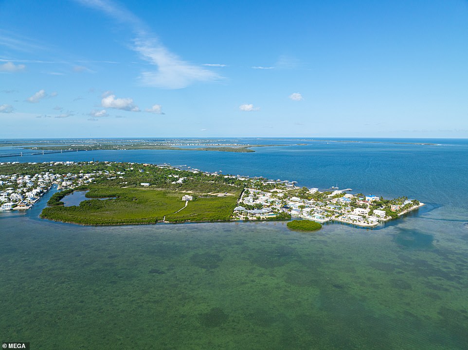 The house offers views of the canals and the ocean