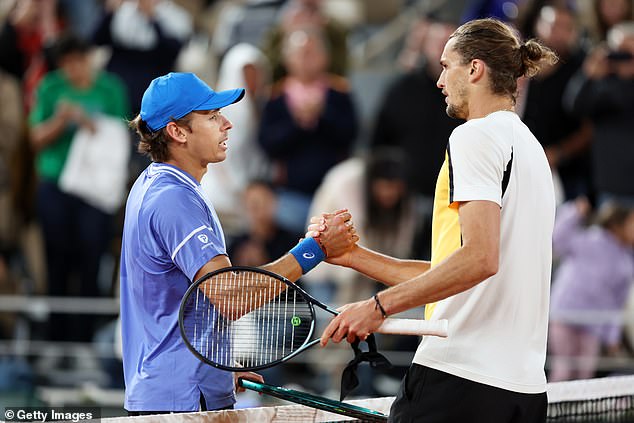 The world number 4 defeated Australian Alex De Minaur on Court Philippe Chatrier at Roland Garros