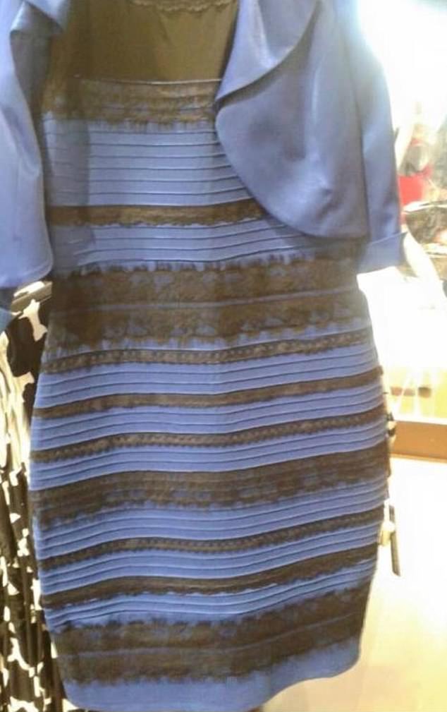 The dress (pictured) gained worldwide fame after internet users were divided over whether the dress was black or blue