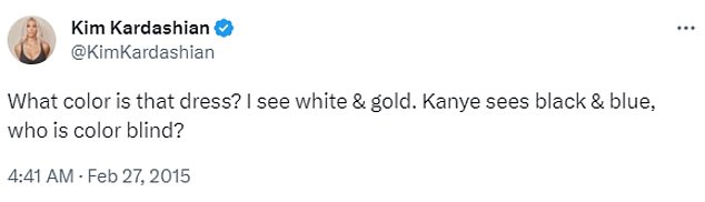 Celebrities like Ellen DeGeneres, Kim Kardashian, Kanye West, Justin Bieber and Taylor Swift joined the clothing debate in 2015