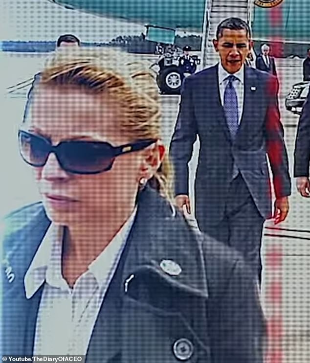 Evy Poumpouras, who received a Medal of Valor from the US Secret Service for her heroism on September 11, served for twelve years in the Secret Service (seen with Obama)