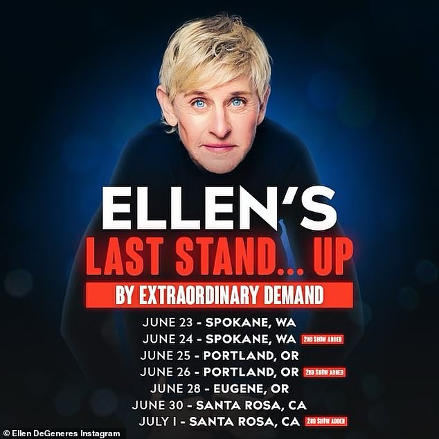 Ellen hits the road again as she embarks on a career comeback