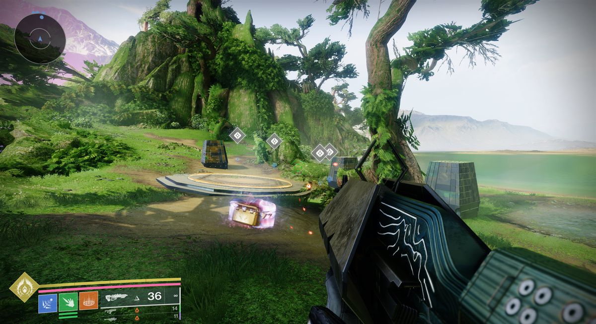 Image of the overgrown prismatic key box