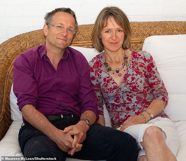 Michael Mosley with his wife Clare Bailey in Buckinghamshire in June 2013