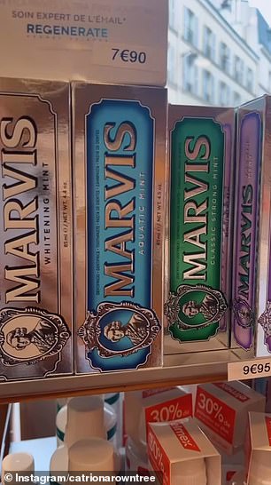 Catriona reviews some French toothpaste brands, including Marvis' $13.95 Aquatic Mint