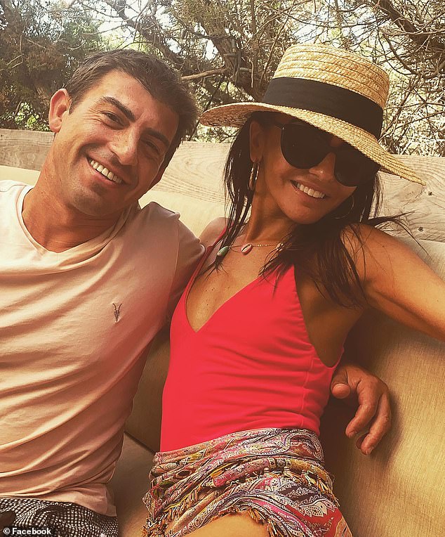 Liuzzo is pictured here with ex-girlfriend Arianna Pappas, who shared the photo 'Beso Beach with my Babe!  @paolo.liuzzo'