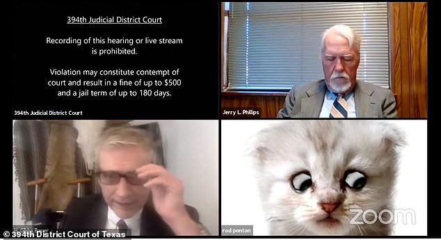 A Texas attorney accidentally left a kitten filter on during a February 2021 Zoom hearing, hilariously telling the judge, 