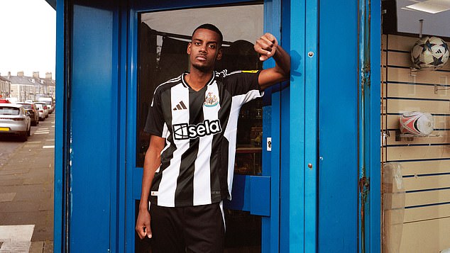 Several of the club's stars, including Alexander Isak (photo), modeled the brand new shirt