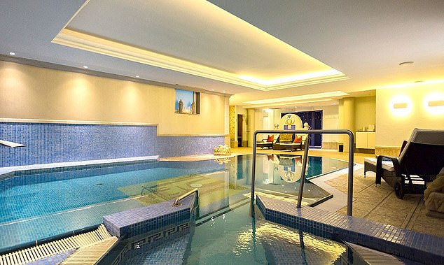 The German hotel has various facilities for athletes, including a luxurious indoor spa