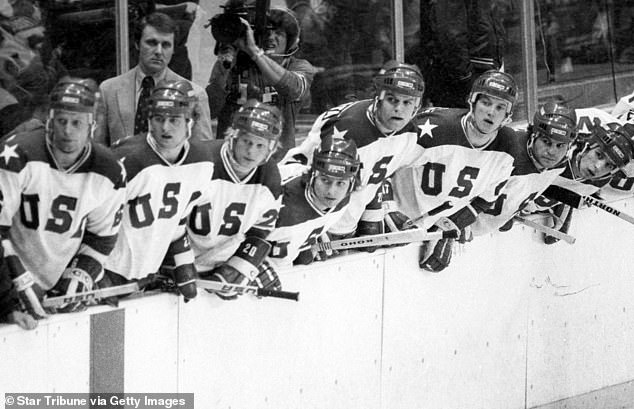 The USA, a team of amateurs, defeated four-time defending champions the Soviet Union to capture ice hockey gold at the 1980 Winter Olympics