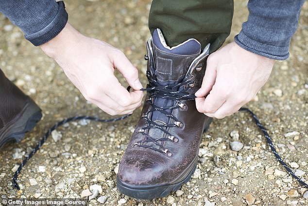 Unlike a normal hike where you have a spare foot to catch you if you go over, your feet are literally stuck together with hooks