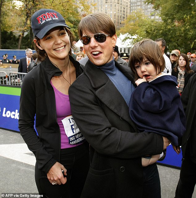 Although she was born to two famous parents, Suri was largely raised by her actress mother after losing contact with Scientologist father Tom Cruise (pictured in 2007) following their divorce.