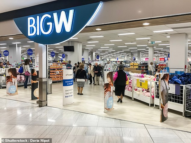 All Big W stores will be open aside from a select few in SA on Monday