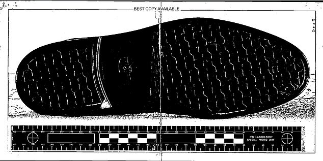 The files also reveal the lengths investigators went to to identify the shoes the killer was wearing.