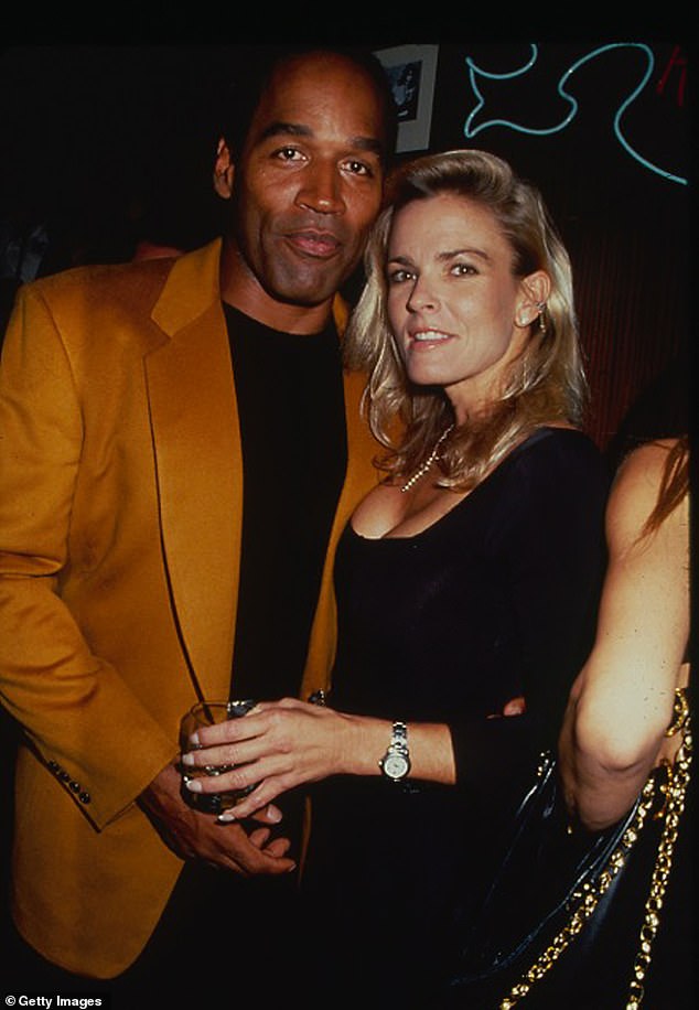 Nicole Brown (pictured with former husband Simpson) was found brutally murdered along with a friend in 1994