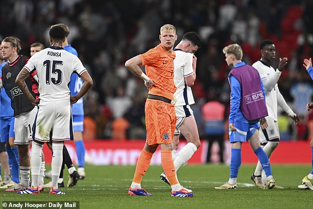 Aaron Ramsdale was beaten at his near post for Iceland's goal on a disappointing night