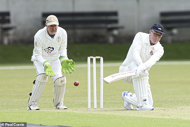 Although batting wasn't exactly the same as cycling, he eventually scored an impressive 89 'not out'