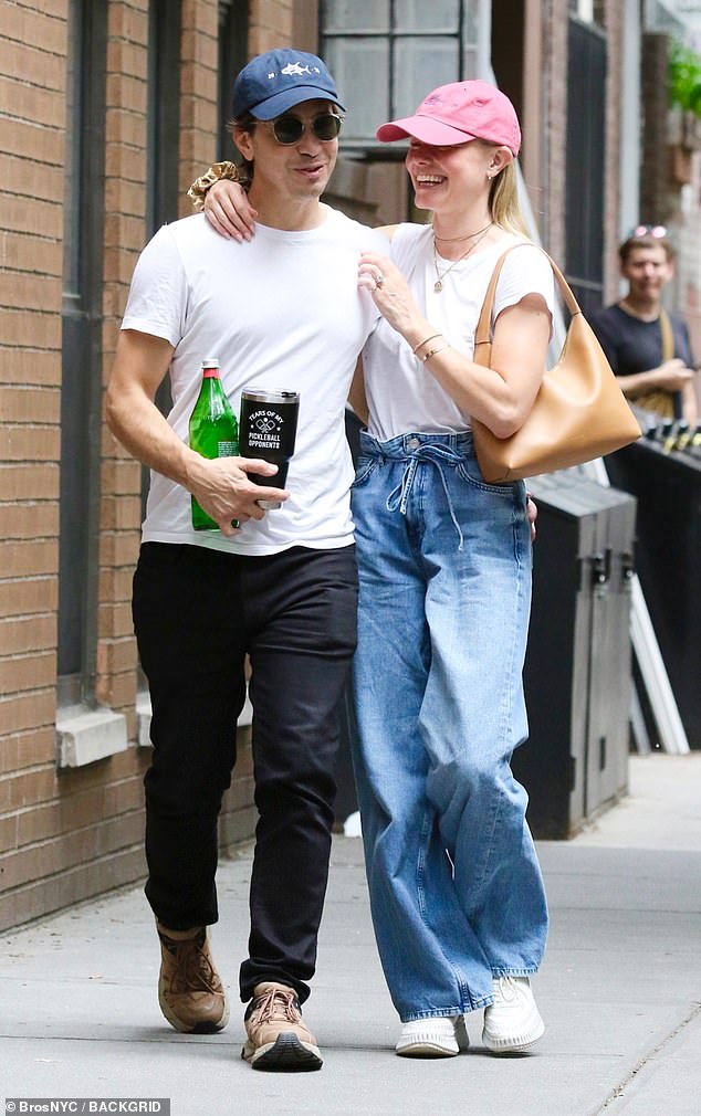 The couple couldn't keep their hands off each other as they laughed their way through the West Village neighborhood