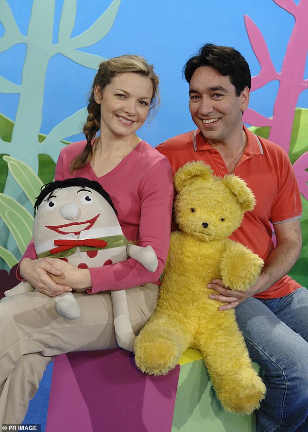 Play School is currently presented by a range of long-running presenters including Justine Clarke and Alex Papps (pictured in May 2016)