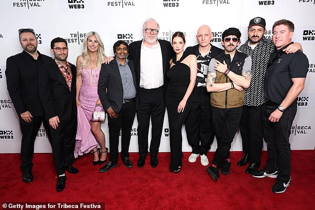 The cast and crew also gathered for a group photo ahead of the film's premiere