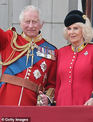 Last year, Camilla paid tribute to Queen Elizabeth II by wearing a military-inspired ensemble reminiscent of the late queen's iconic look in 1964