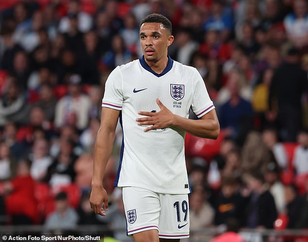 Trent Alexander-Arnold, who regularly plays in midfield rather than in England's defense, will wear No. 8