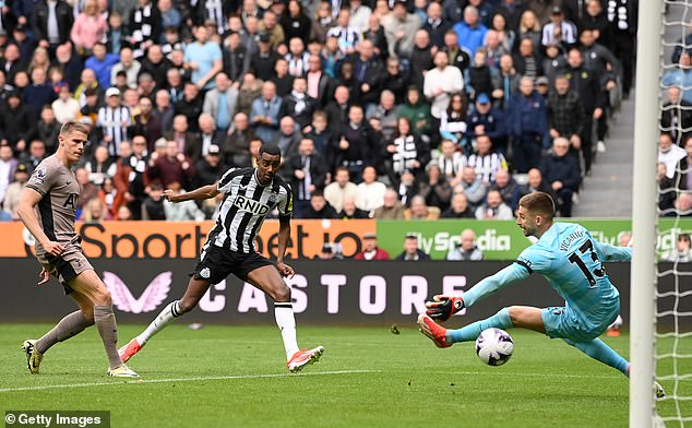 Newcastle will undoubtedly be desperate to hold on to the departure of Alexander Isak (centre), but several clubs are making offers for the Magpies striker