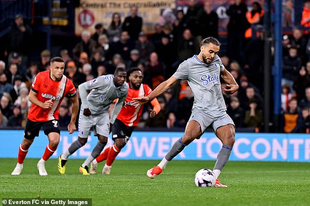 Dominic Calvert-Lewin (right) is being monitored by Chelsea and could be a key target for the Blues this summer