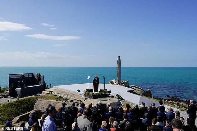 Biden arrived in France on Wednesday, ahead of the 80th anniversary of D-Day.  On Friday, he gave a speech at the World War II Pointe du Hoc Ranger Monument