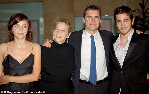 The star grew up in the world of showbiz with his Swedish director Stephen Gyllenhaal and screenwriter mother Naomi Foner.  His older sister is Maggie Gyllenhaal, 46, who has starred in films including The Dark Knight and Crazy Heart (pictured together in 2003).