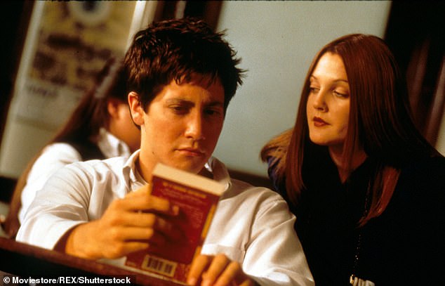 Jake starred in the 2001 cult classic Donnie Darko (pictured with Drew Barrymore)