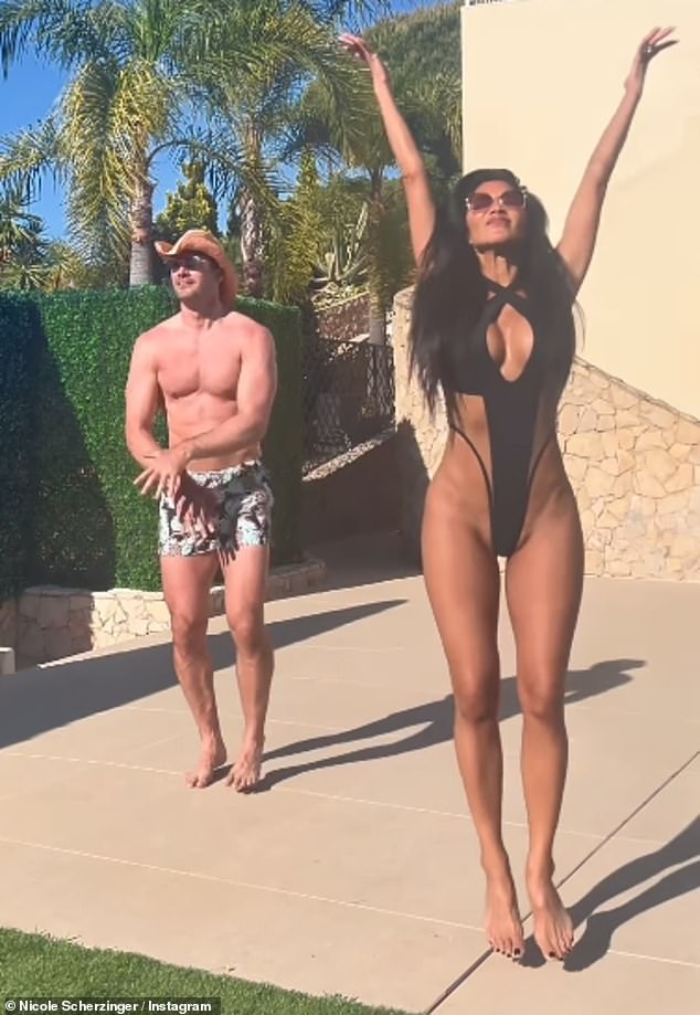 It came after Nicole and her fiancé Thom Evans, who got engaged in June 2023, sent social media into a frenzy with a sexy holiday post, which showed Nicole dressed in a racy swimsuit.