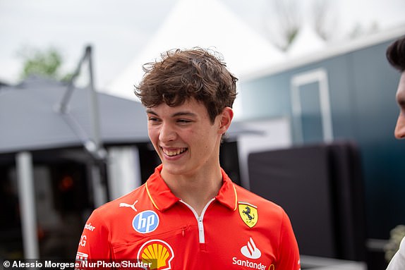 RESTRICTED FOR EDITORIAL USE Mandatory credits: Photo by Alessio Morgese/NurPhoto/Shutterstock (14528680dq) Oliver Bearman of Great Britain becomes the third Scuderia Ferrari driver to drive at the Formula 1 AWS Grand Prix Du Canada in Montreal, Canada, on June 6, 2024 F1 Canadian Grand Prix - Training, Montreal - June 6, 2024