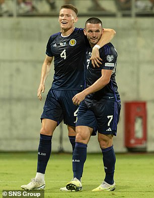 Scott McTominay (left) and John McGinn (right) will be crucial for Scotland
