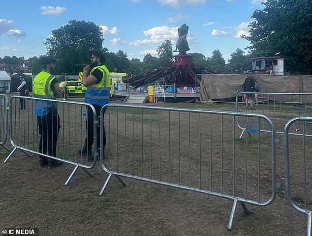 Shocked fairgoers told MailOnline how 'all hell broke loose' and people screamed and cried after a ride reportedly suffered a catastrophic failure, sending people 'flying through the air'