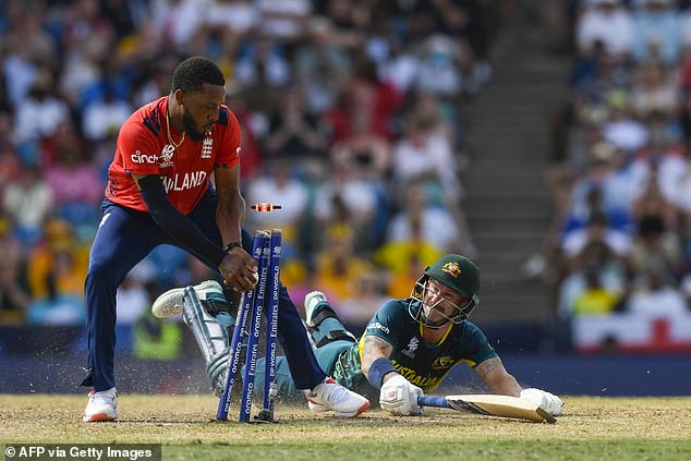 Two wickets for Chris Jordan made him the second bowler to collect 100 in T20 internationals