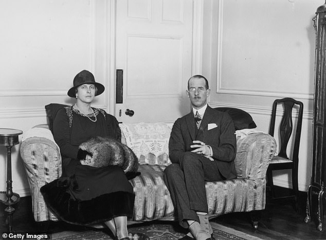 Prince Philip's parents, Princess Alice (left) and Prince Andrew (right), pictured in 1922