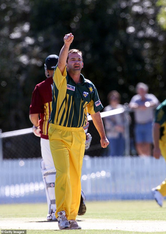 Dale, who played two Test matches and 30 One Day Internationals between 1997 and 2000, was also part of the Australian team that won the 1999 Cricket World Cup.  (Pictured in 1999)