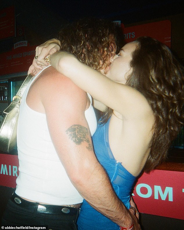 Other photos showed the couple in a series of passionate embraces on a night out