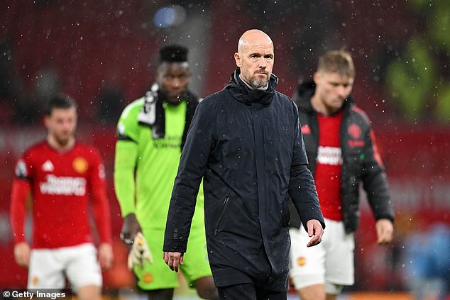 Ten Hag's position may have been saved by their FA Cup victory over Man City last month