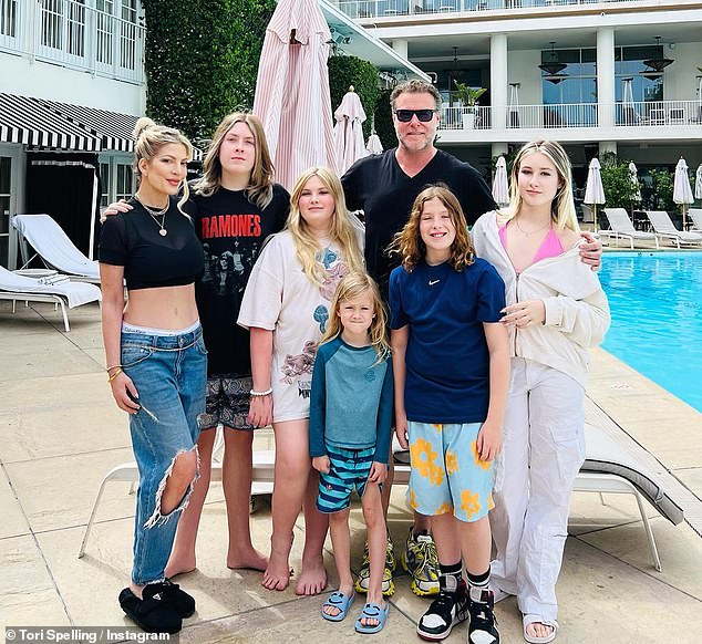 In addition to Beau, she also shares Liam, 17, Stella, 15, Hattie, 12, and Finn, 11, with her ex-husband Dean McDermott, 57;  seen in June 2023