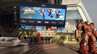 Apple Vision Pro Disney+ Marvel environment